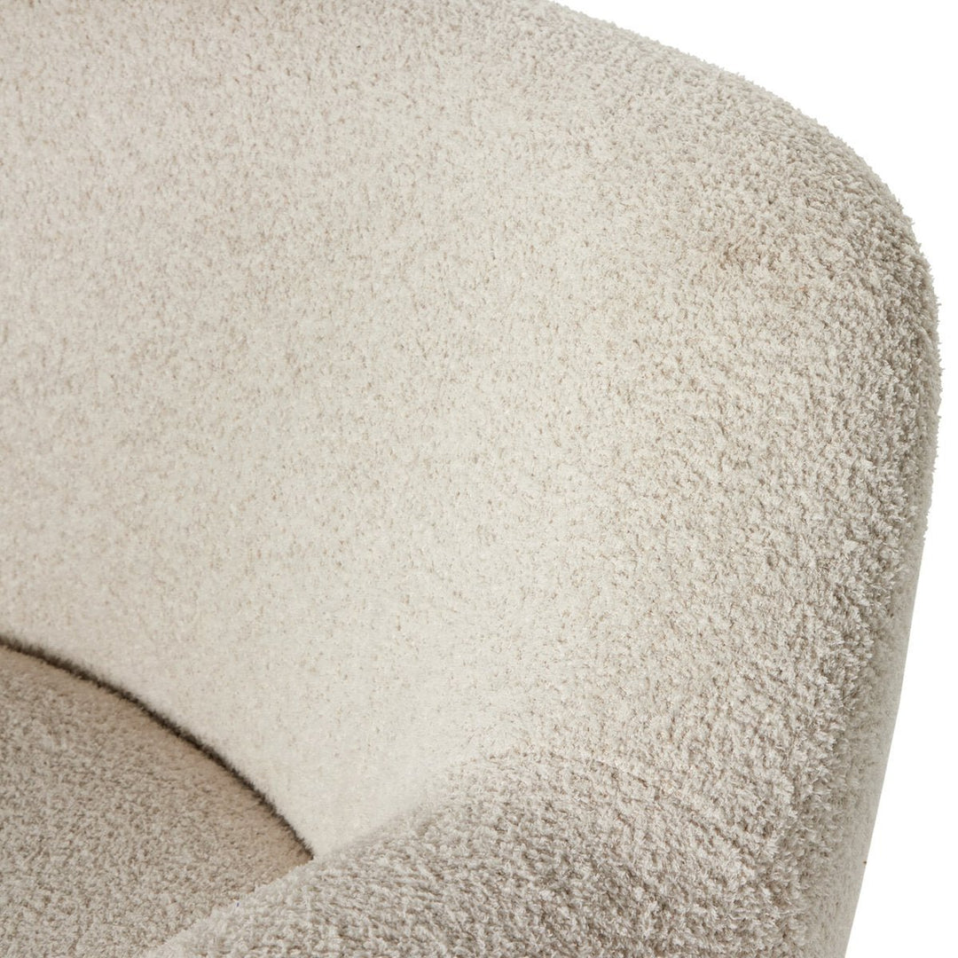Julius Swivel Chair in Sheldon Ivory detail view 5 - Whats New Furniture Portland OR