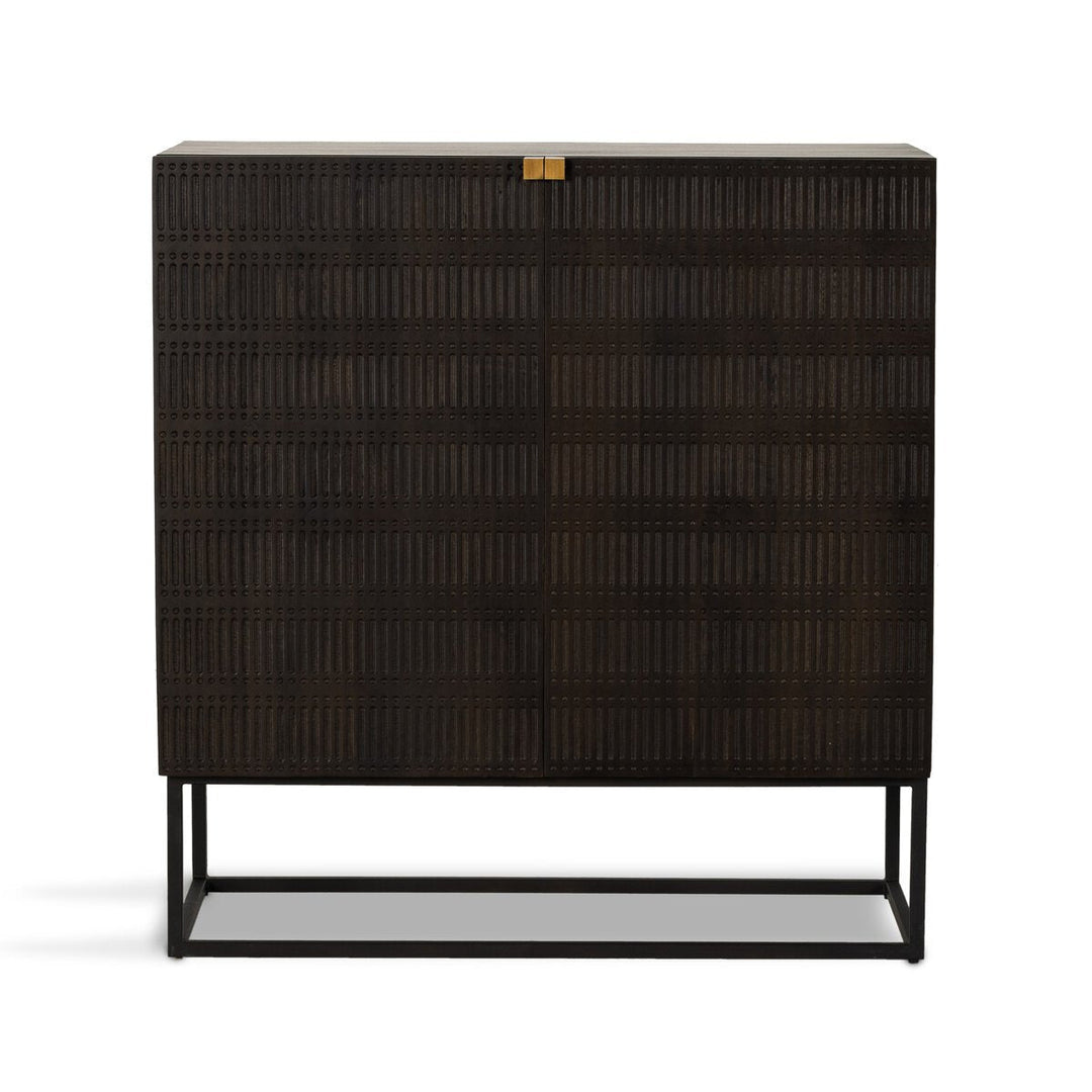 Kelby Bar Cabinet Vintage Brown Mango - Bar Cabinet by Four Hands - What's New Furniture Portland