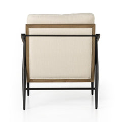 Kennedy Chair gunmetal forged iron leg detail view - Whats New Furniture Portland OR