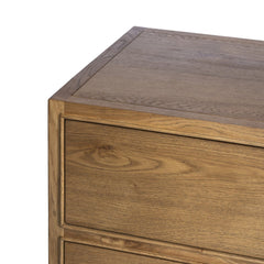 Kodo 8 Drawer Dresser in Light Brown Oak third detail view - Whats New Furniture Portland OR