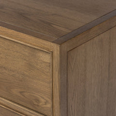 Kodo 8 Drawer Dresser in Light Brown Oak fourth detail view - Whats New Furniture Portland OR