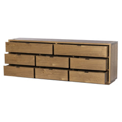 Kodo 8 Drawer Dresser in Light Brown Oak fifth detail view - Whats New Furniture Portland OR
