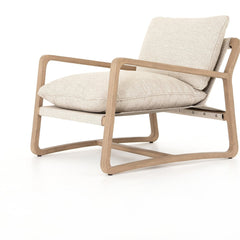 Lane Outdoor Chair in Faye Sand detail view - Whats New Furniture Portland OR