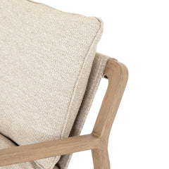Lane Outdoor Chair in Faye Sand detail view - Whats New Furniture Portland OR