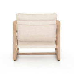 Lane Outdoor Chair in Faye Sand detail view - Whats New Furniture Portland OR