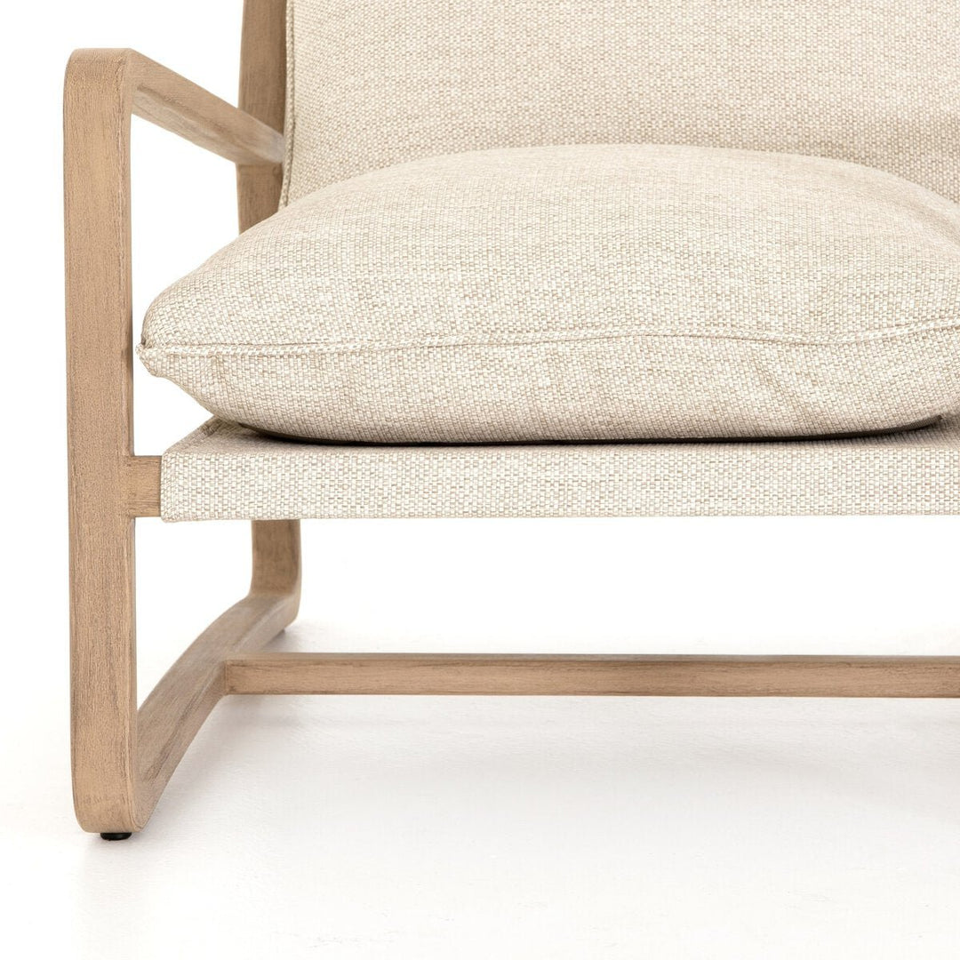 Lane Outdoor Chair in Faye Sand detail view - Whats New Furniture Portland OR