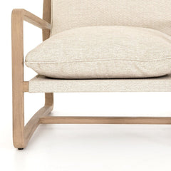 Lane Outdoor Chair in Faye Sand detail view - Whats New Furniture Portland OR