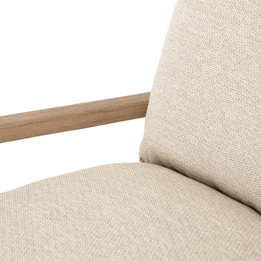 Lane Outdoor Chair in Faye Sand detail view - Whats New Furniture Portland OR
