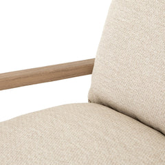 Lane Outdoor Chair in Faye Sand detail view - Whats New Furniture Portland OR