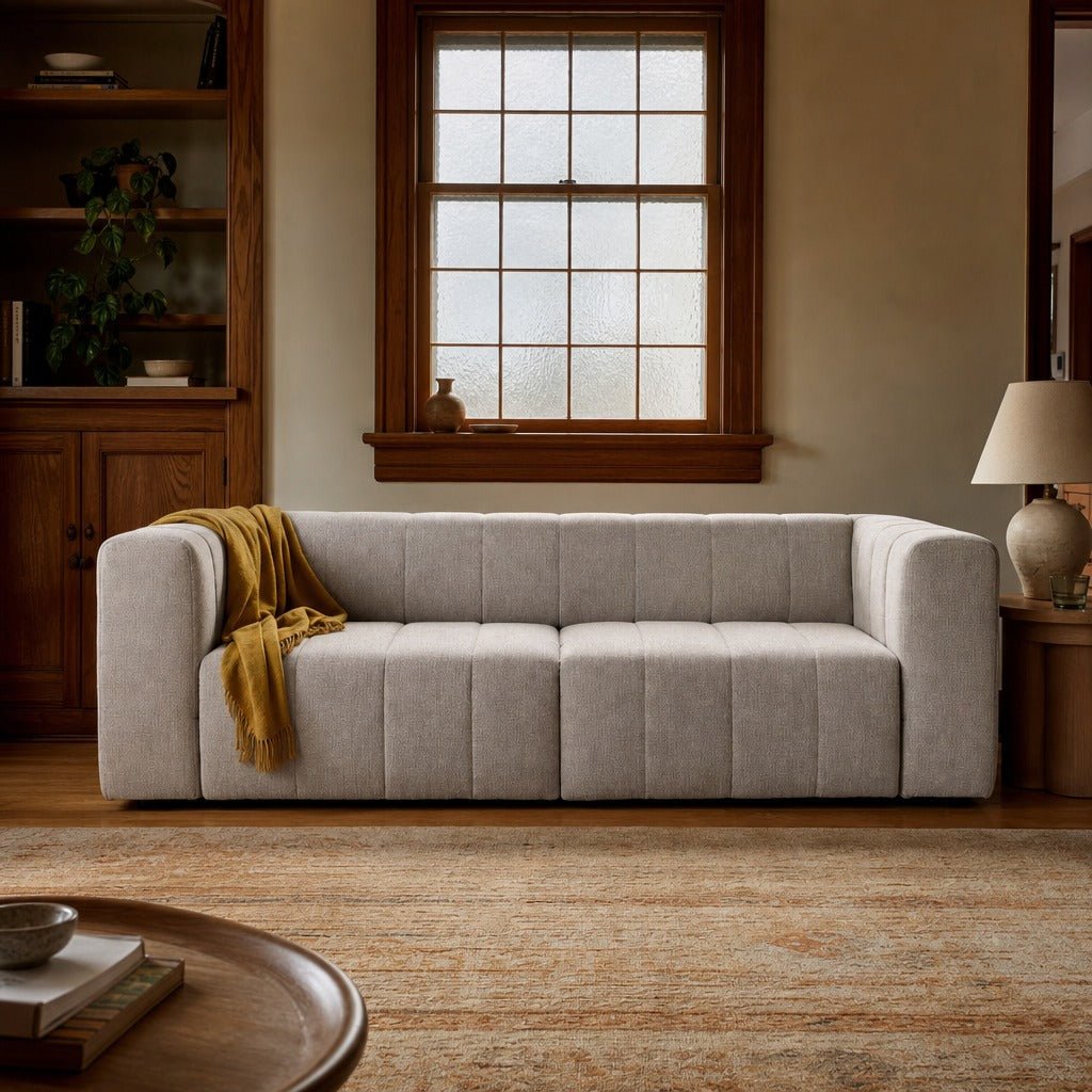 Langham Power Recliner Sleeper styled in Portland Irvington foursquare with original built-ins living room - Whats New Furniture
