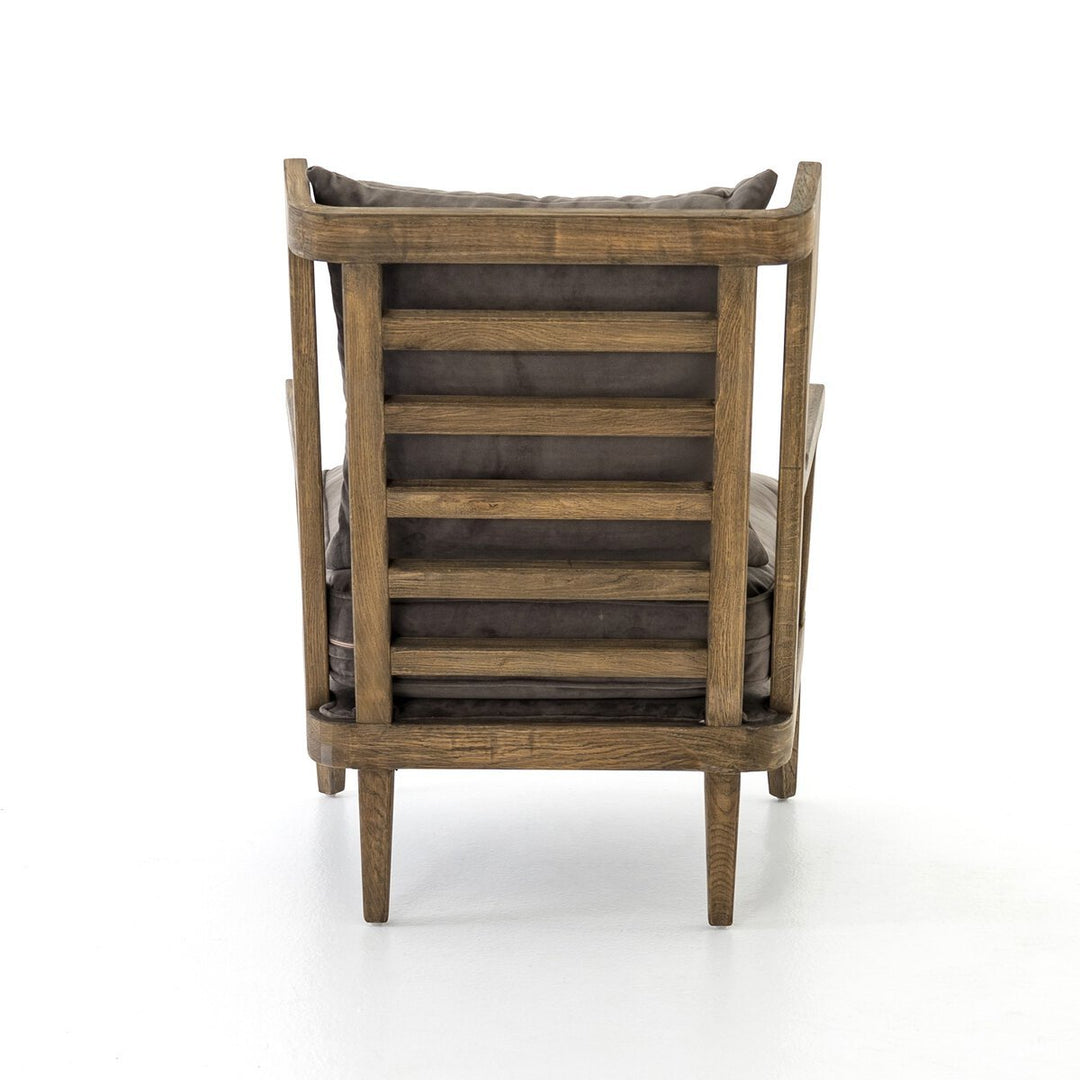 Lennon Chair in Imperial Mist detail view - Whats New Furniture Portland OR