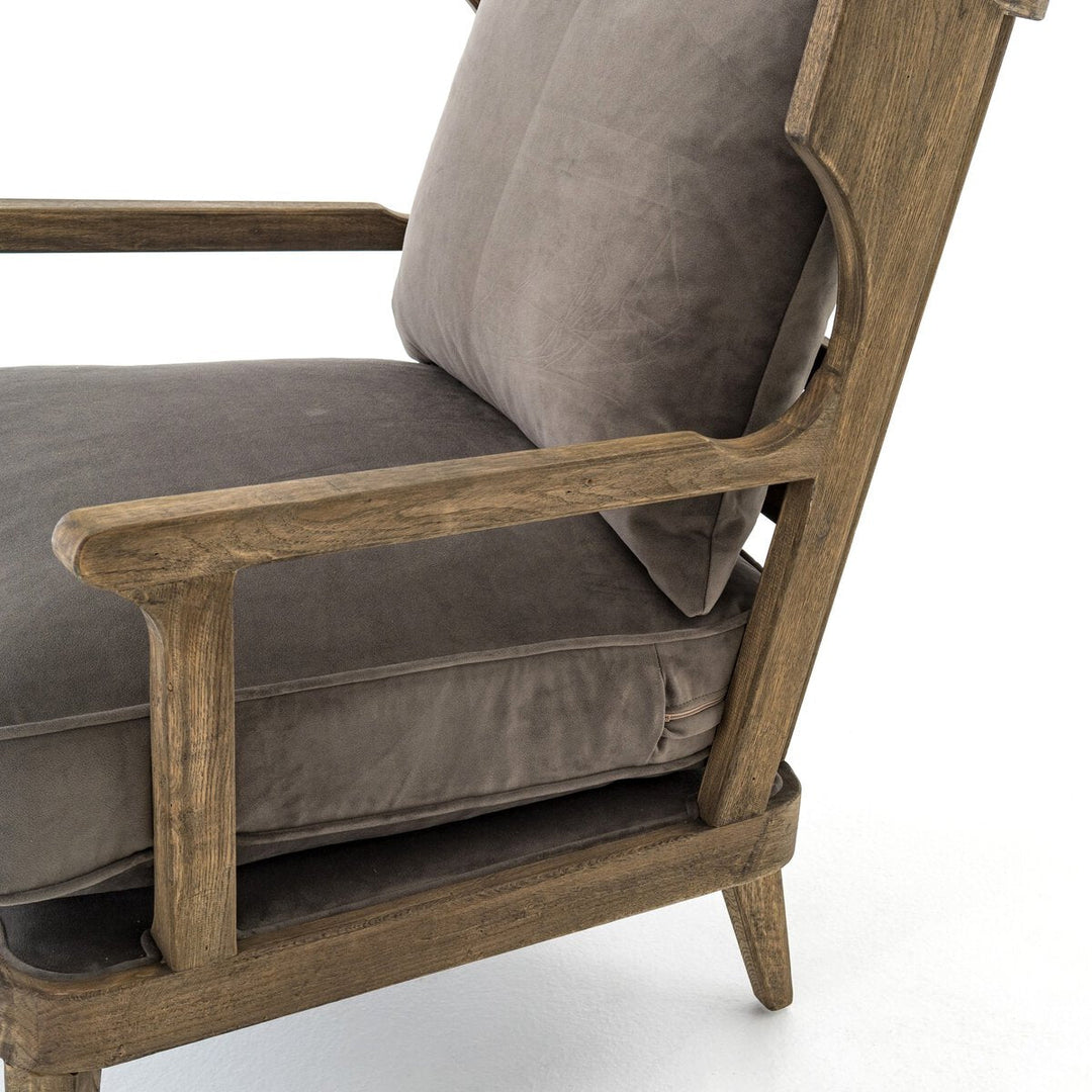Lennon Chair in Imperial Mist detail view - Whats New Furniture Portland OR
