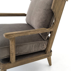 Lennon Chair in Imperial Mist detail view - Whats New Furniture Portland OR