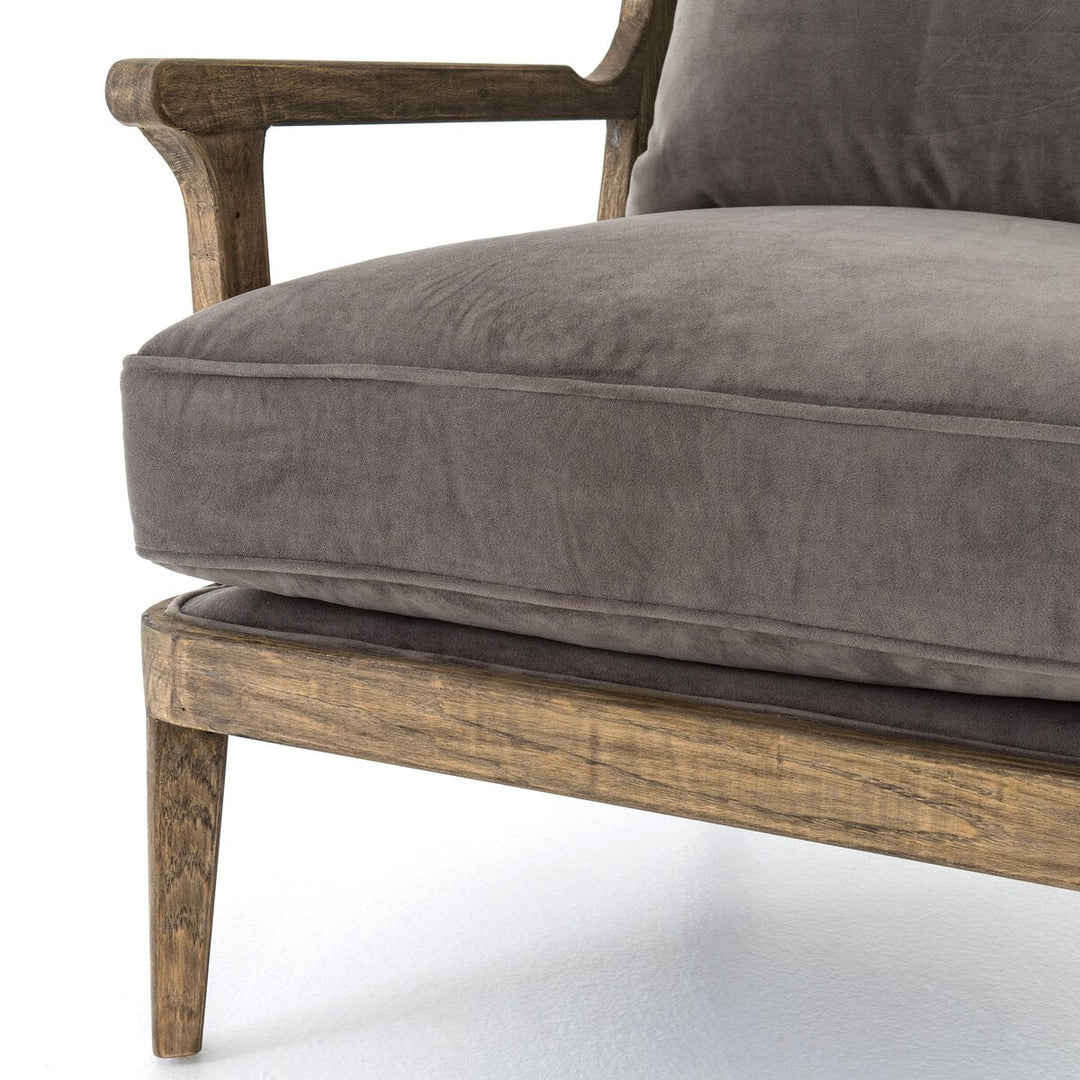 Lennon Chair in Imperial Mist detail view - Whats New Furniture Portland OR