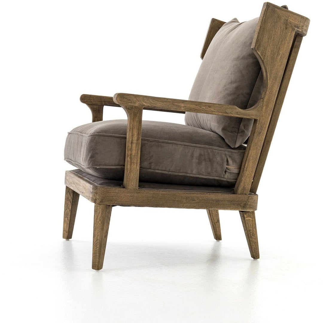 Lennon Chair in Imperial Mist detail view - Whats New Furniture Portland OR