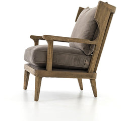 Lennon Chair in Imperial Mist detail view - Whats New Furniture Portland OR