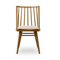Lewis Windsor Chair in Sandy Oak / Antwerp Natural front studio view - Whats New Furniture Portland OR