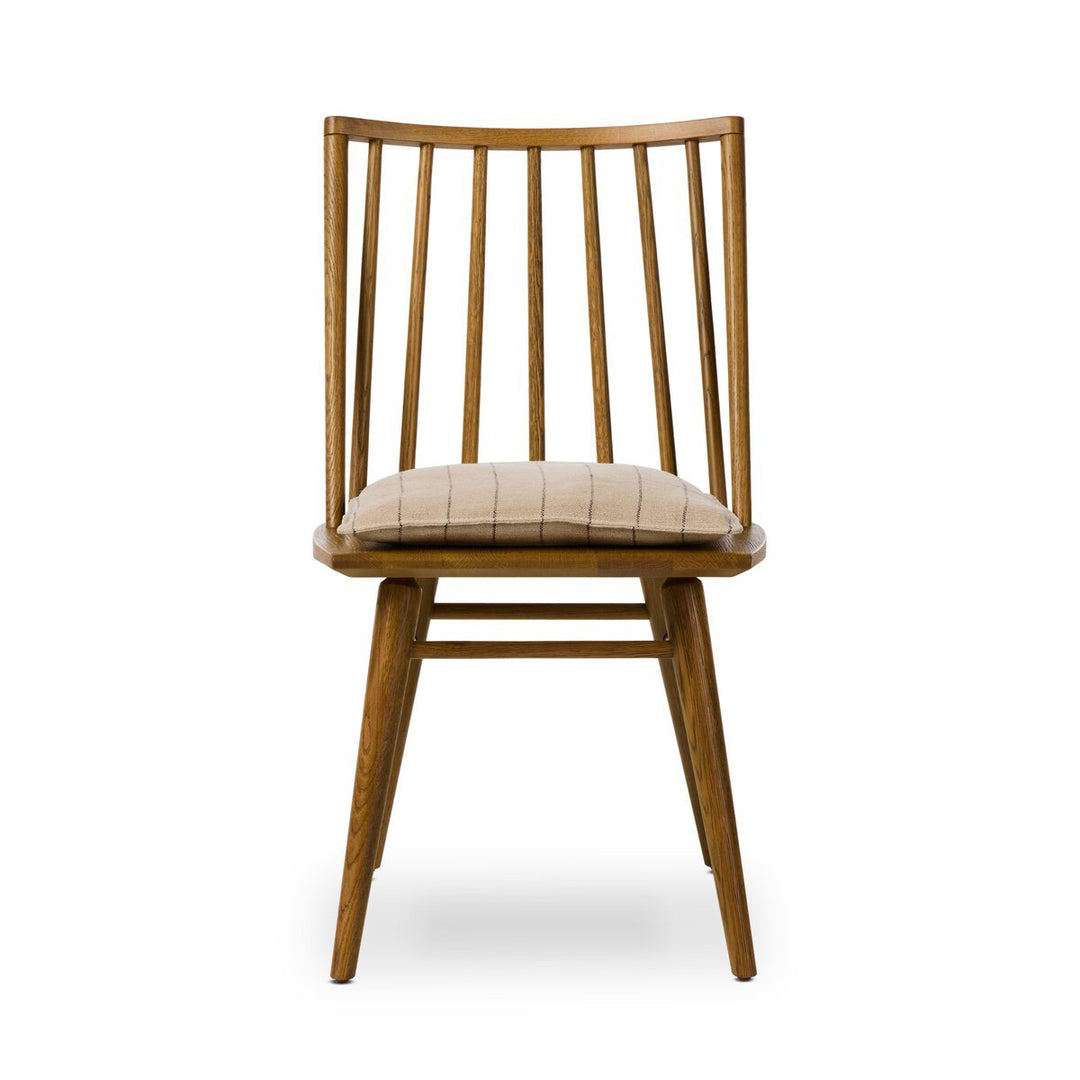 Lewis Windsor Chair in Sandy Oak / Lavon Flint front studio view - Whats New Furniture Portland OR