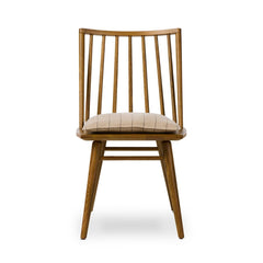 Lewis Windsor Chair in Sandy Oak / Lavon Flint front studio view - Whats New Furniture Portland OR