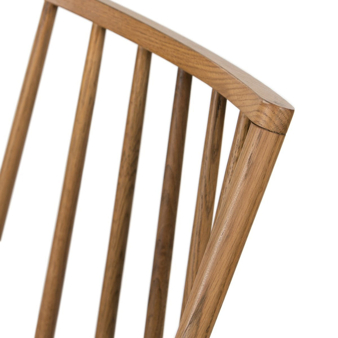 Lewis Windsor Chair in Sandy Oak detail view - Whats New Furniture Portland OR