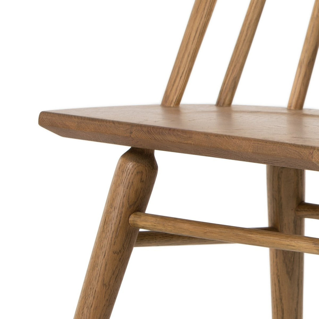 Lewis Windsor Chair in Sandy Oak detail view - Whats New Furniture Portland OR