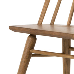 Lewis Windsor Chair in Sandy Oak detail view - Whats New Furniture Portland OR