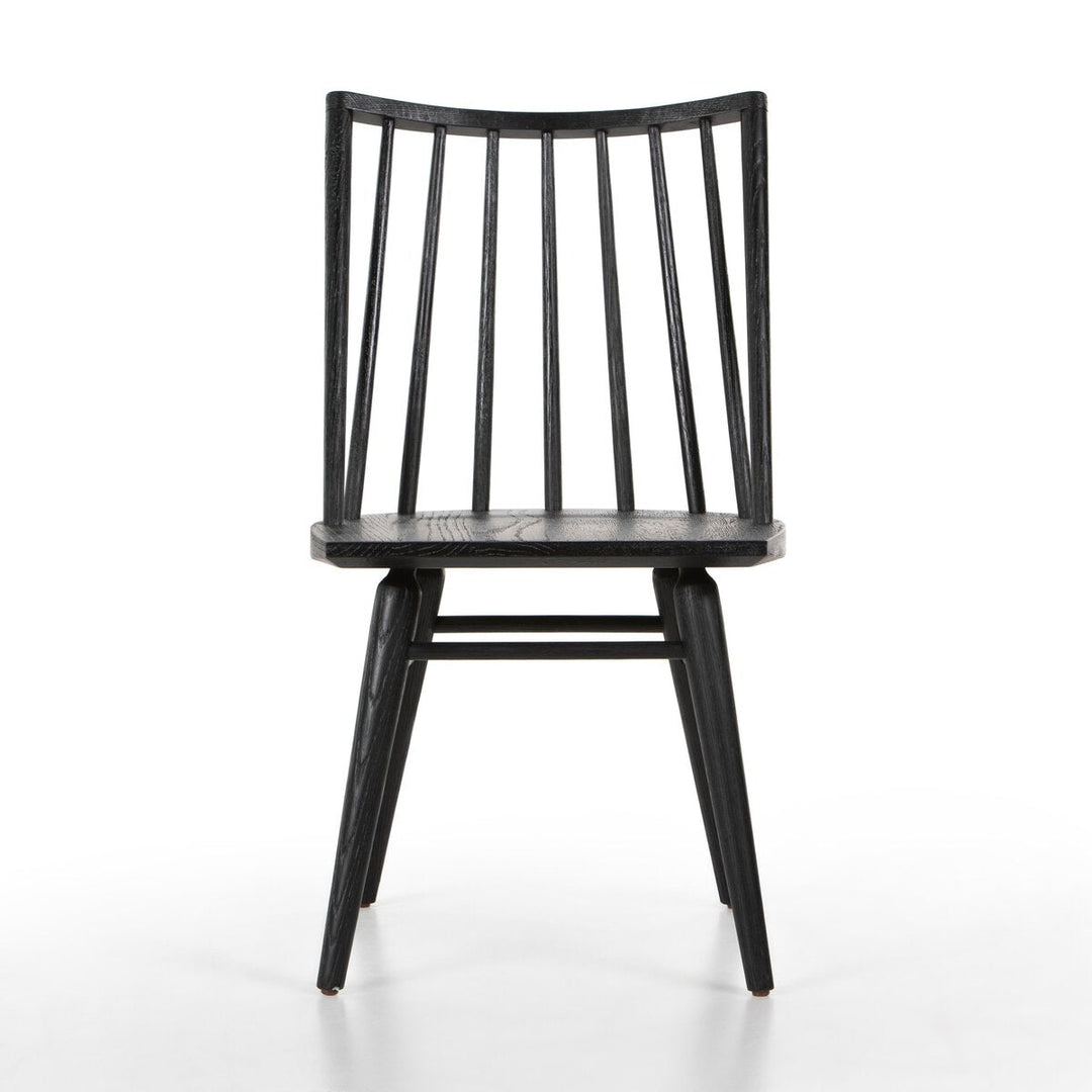 Lewis Windsor Chair in Black Oak front studio view - Whats New Furniture Portland OR