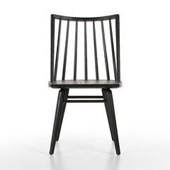 Lewis Windsor Chair in Black Oak front studio view - Whats New Furniture Portland OR