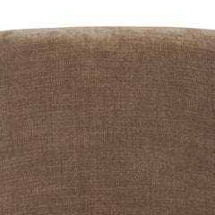 Lou Desk Chair in Altair Mushroom detail view of swivel base - Whats New Furniture Portland OR