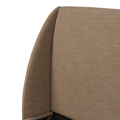 Maeve Bed in Laken Taupe fourth detail view - Whats New Furniture Portland OR