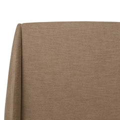 Maeve Bed in Laken Taupe third detail view - Whats New Furniture Portland OR