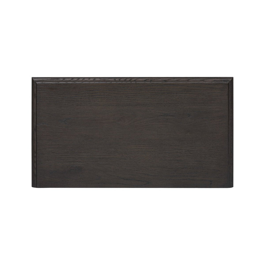 Maggie Nightstand in Smoked Black Oak Veneer sixth detail view - Whats New Furniture Portland OR