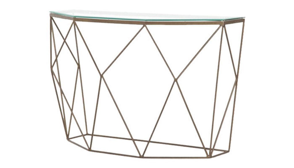 Marlow Geometric Console Table - Whats New Furniture - Portland, Oregon