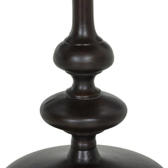 Marlow Matchstick Pedestal Table in Antique Rust back view - Whats New Furniture Portland OR
