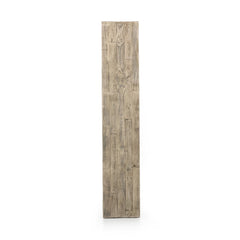 Matthes Console Table - 79" in Weathered Wheat top edge detail view - Whats New Furniture Portland OR