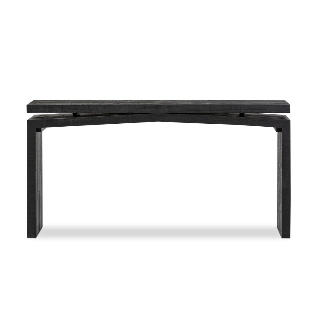 Matthes Console Table - Aged Black Pine - What's New Furniture - Portland, Oregon