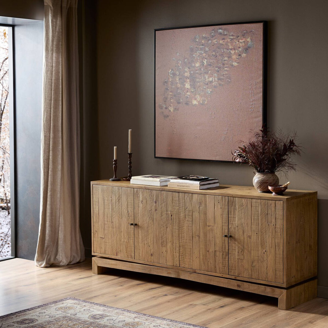 Matthes Sideboard in Sierra Rustic Natural back studio view - Whats New Furniture Portland OR