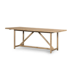 Mika Dining Table Whitewashed Oak Veneer
