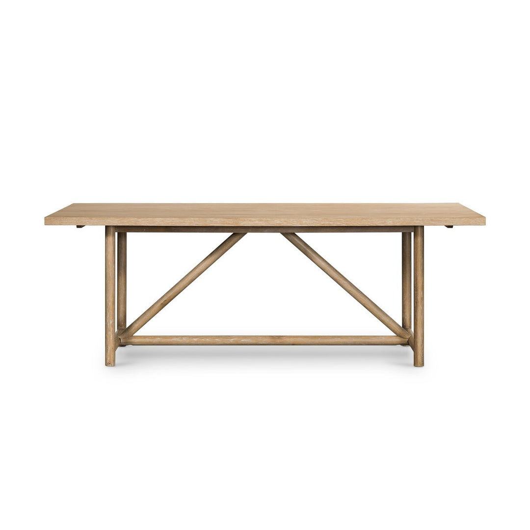 Mika Dining Table Whitewashed Oak Veneer