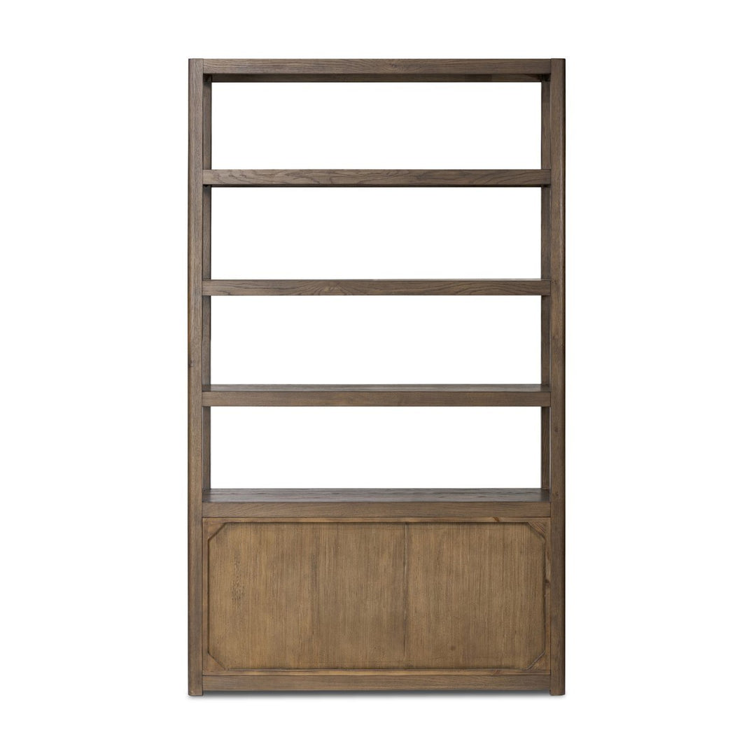 Miko Bookcase in Fawn Oak detail view - Whats New Furniture Portland OR