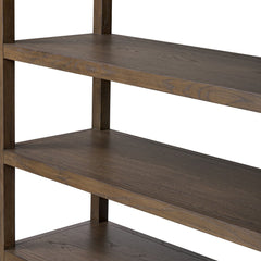 Miko Bookcase in Fawn Oak detail view - Whats New Furniture Portland OR