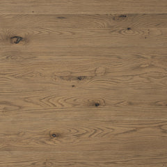 Noeline Extension Dining Table in Resawn Worn Oak detail view - Whats New Furniture Portland OR