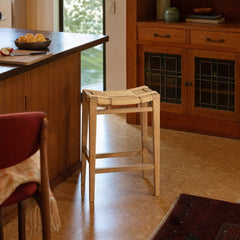 Norma Stool styled in Portland Mt. Tabor mid-century daylight ranch kitchen - Whats New Furniture