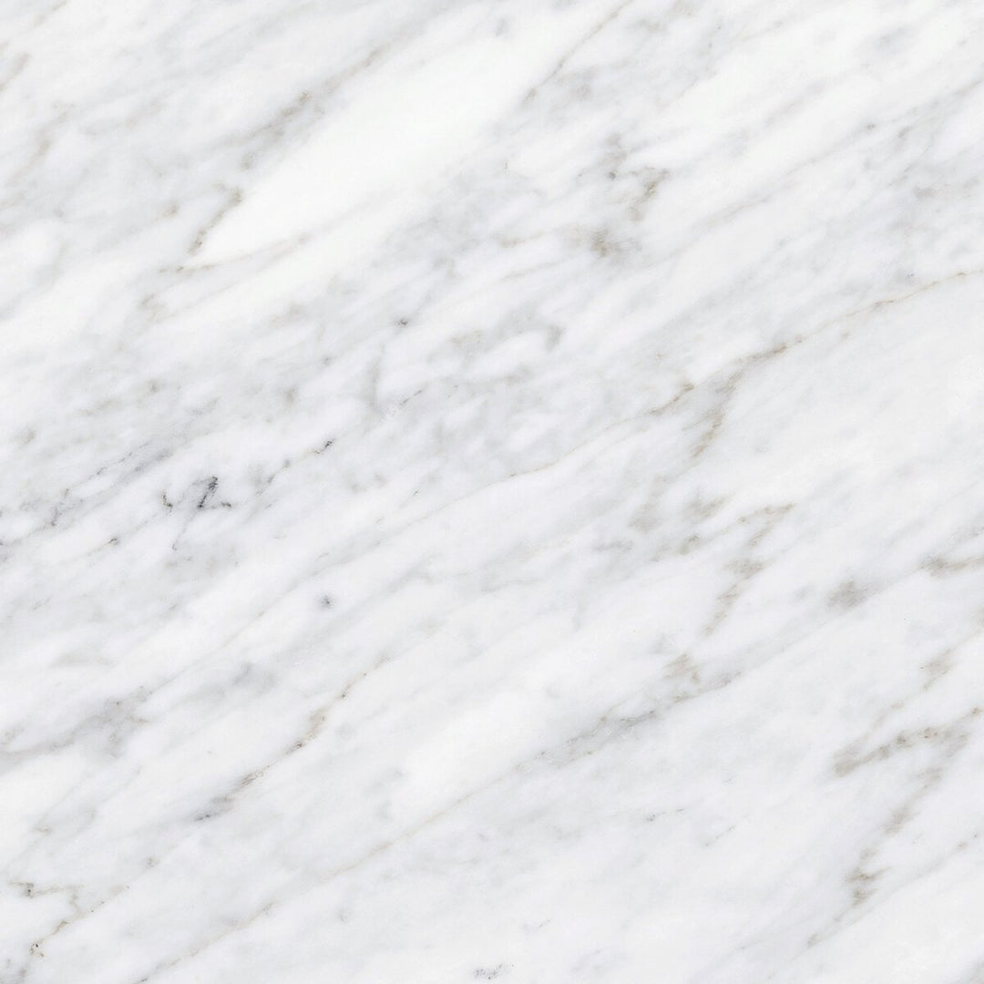 Olympia Console Table in White Carrara Marble sixth detail view - Whats New Furniture Portland OR