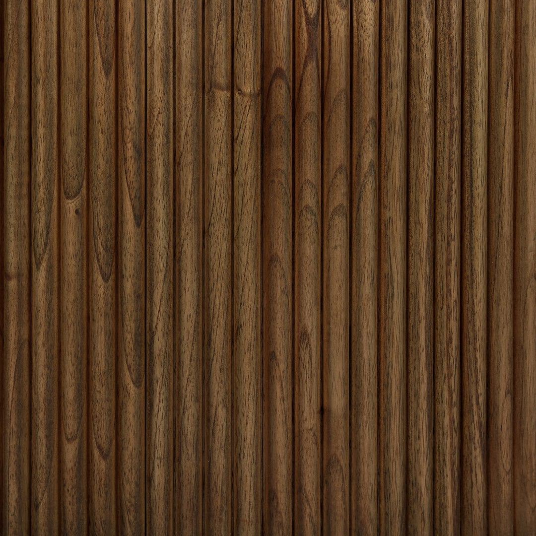 Ona End Table in Amber Mindi Veneer detail view - Whats New Furniture Portland OR