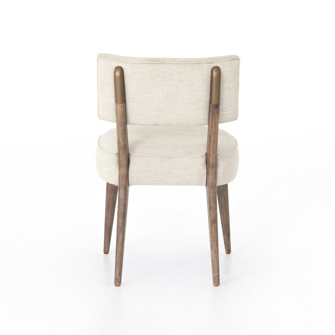 Orville Dining Chair in Cambric Ivory detail view - Whats New Furniture Portland OR