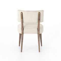 Orville Dining Chair in Cambric Ivory detail view - Whats New Furniture Portland OR