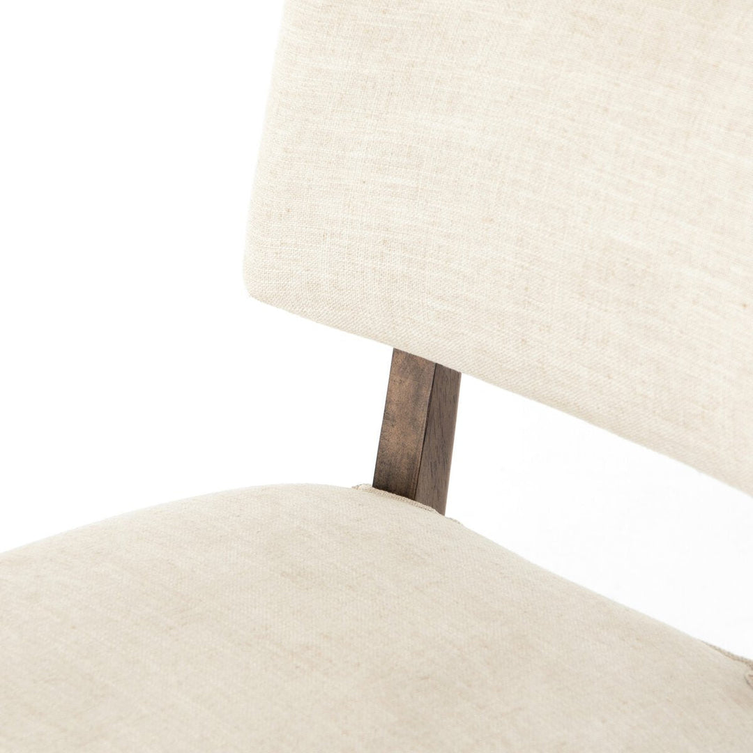 Orville Dining Chair in Cambric Ivory detail view - Whats New Furniture Portland OR