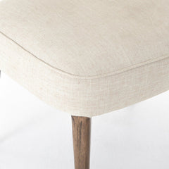 Orville Dining Chair in Cambric Ivory detail view - Whats New Furniture Portland OR