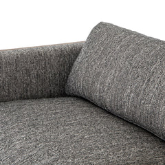Otis Sofa in Arden Charcoal seat cushion and arm detail - Whats New Furniture Portland OR
